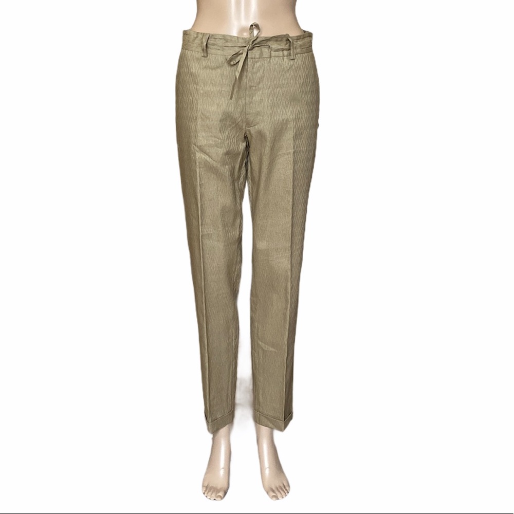The Kooples Esashi Linen Golden Palace pant size 44 US 6/8 Medium